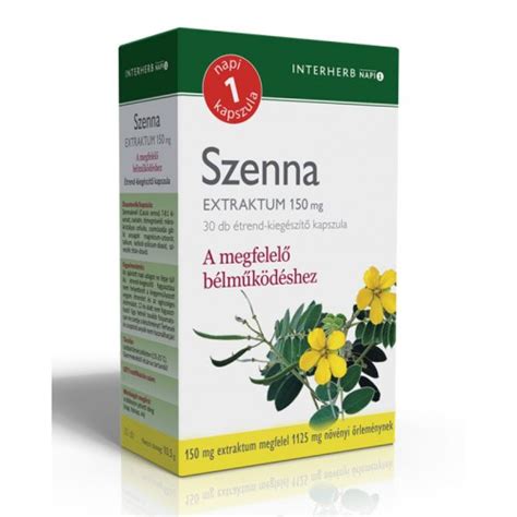 INTERHERB NAPI 1 SZENNA EXTR KAPSZULA 30X PATIKATT Patika Egy