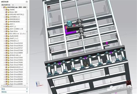 【工程机械】machine滚筒输送机3d数模图纸 Ug设计ug 仿真秀干货文章