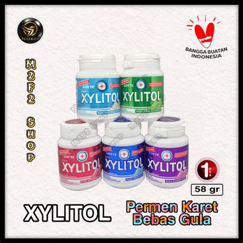 Jual LOTTE XYLITOL Gum Permen Karet Semua Rasa 58 Gr Harga Satuan