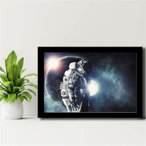 Quadro Astronauta Mdf Elo Produtos Especiais