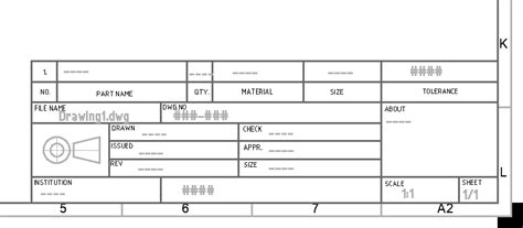 TITLE BLOCK MECHANICAL A3 CAD Files DWG Files Plans And 42 OFF