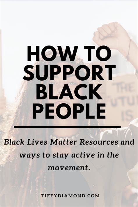 How To Support Black People In Black Lives Matter — Tiffy Diamond