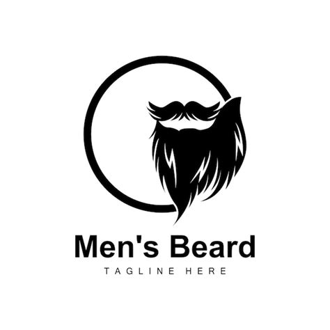 Premium Vector Beard Logo Vector Barbershop Design For Male