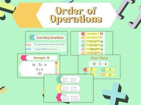 Order Of Operations Bodmas Teaching Resources