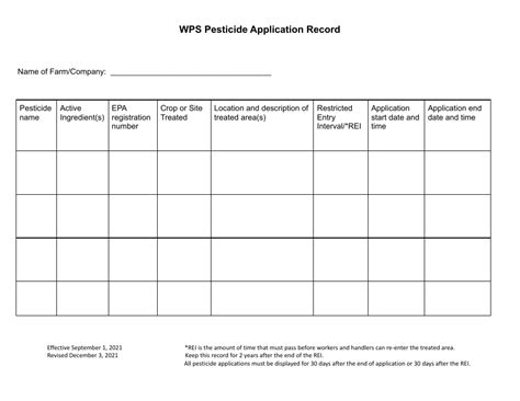 Utah Wps Pesticide Application Record Fill Out Sign Online And