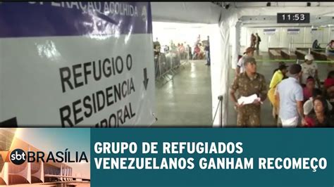 Grupo De Refugiados Venezuelanos Ganham Recome O Em Bras Lia Sbt