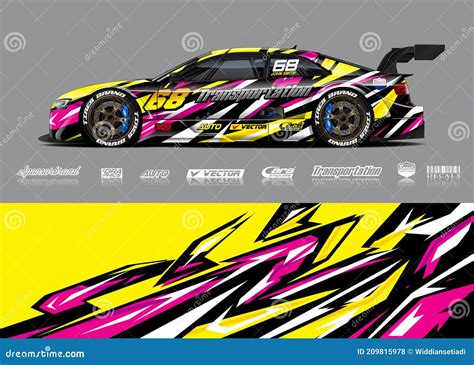 Race Car Livery Illustration Stock Vector - Illustration of drifting ...