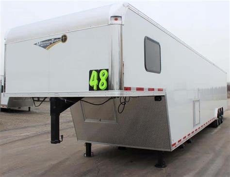 Enclosed Gooseneck Trailer 2023 48' Large Corner Bathroom - Millennium ...