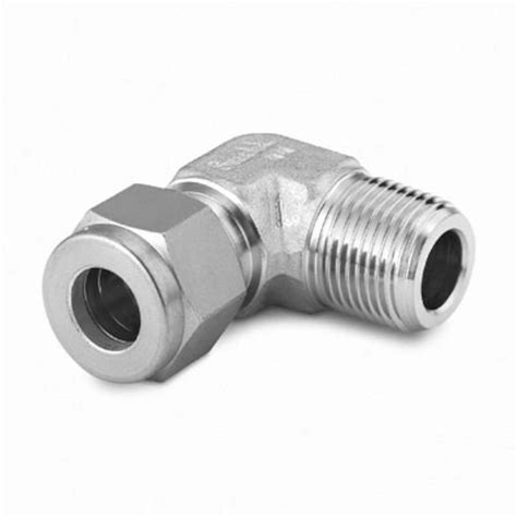 Stainless Steel Swagelok Tube Fitting Male Elbow 12 Mm Tube Od X 12 In Male Npt Male