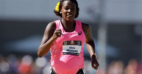 Alysia Montaño 800 Meter Sprint In Der 34 Woche Buntede