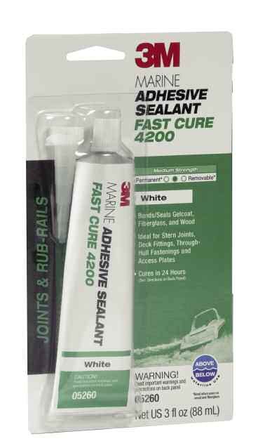 3M™ Marine Adhesive Sealant Fast Cure 4200 3oz Tube