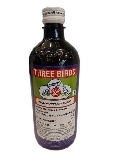 99% Three Birds Kala Khatta Excellent Flavour, Liquid, Packaging Size ...