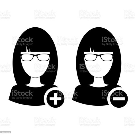 Business Woman Icon Avatar Symbol Female Pictogram Flat Vector Sign Isolated On White Background