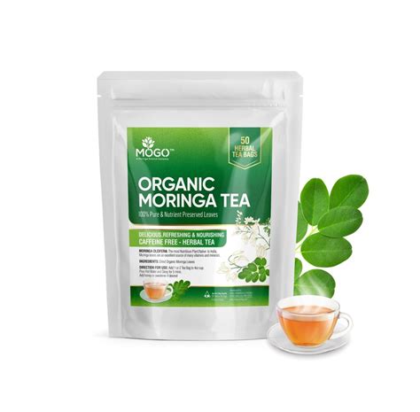 MOGO™ 50 Organic Moringa Tea Bags Refreshing and Delicious - Etsy