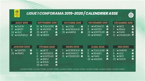 Le Calendrier Des Verts Est Connu