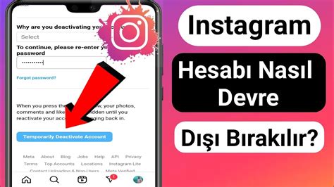 Instagram Hesabı Nasıl Dondurulur 2023 Yeni Ayar Güncellemesinden