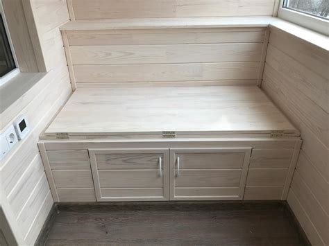 Диван на балкон с ящиком для хранения (73 фото) - красивые картинки и ...