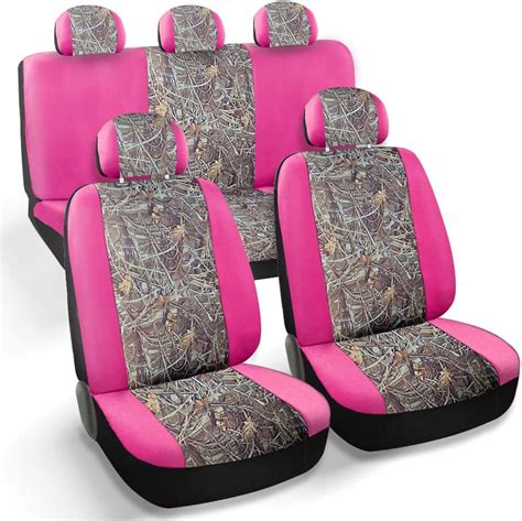 Amazon Carscover Real Pink Camo Seat Covers Maple Forest Tree Leaf