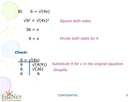 Ppt Algebra1 Solving Radical Equations Powerpoint Presentation Free Download Id 3816932