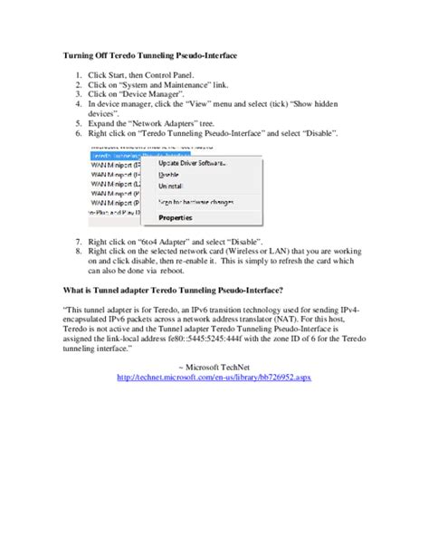 (PDF) Turning Off Teredo Tunneling Pseudo-Interface What is Tunnel ...