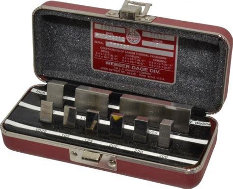 Starrett 9 Piece 1 16 To 2 Grade 0 Steel Gage Block Set