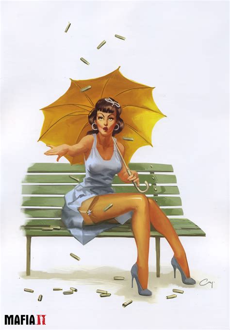 Calendar girls from Mafia II (28 работ) (эротика) » Картины, художники