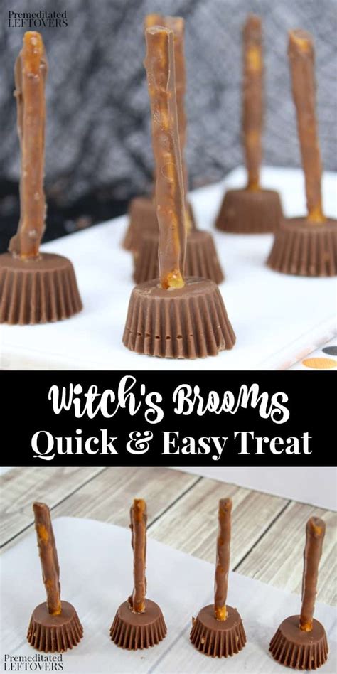 Easy Witch S Broom Halloween Treats With Peanut Butter Cups