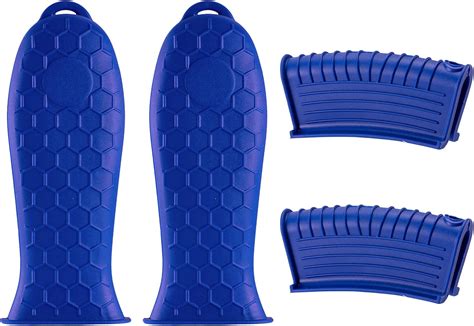 Amazon Pieces Silicone Hot Handle Holder Heat Resistant Potholder Cookware Handle Non
