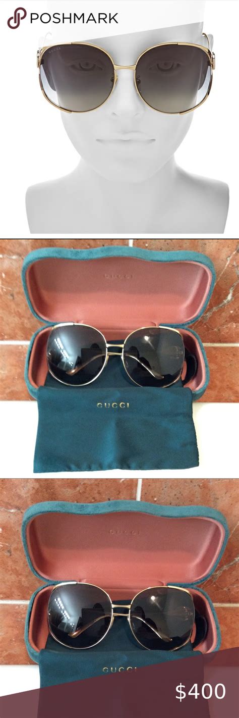 Gucci Womens Oversized Round Sunglasses Authentic Oversized Round Sunglasses Round