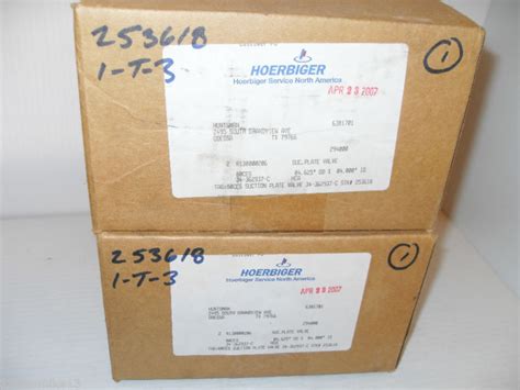 ⭐new In Box⭐ Lot 3 New Hoerbiger Suctions And Discharge Plate Valves Ebay