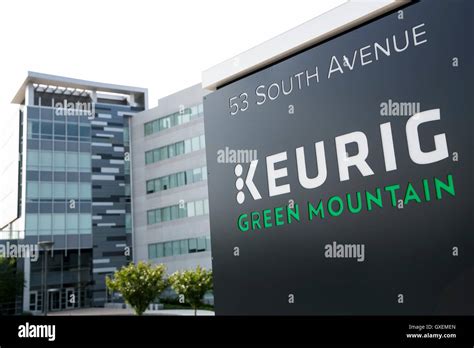 A logo sign outside of the headquarters of Keurig Green Mountain in ...