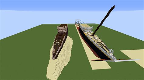 RMS Titanic 1 1 Scale Wreck And Normal Minecraft Map