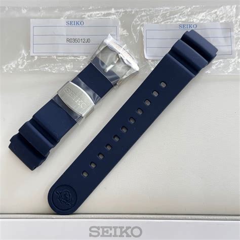 Seiko Prospex Solar Diver 20mm Blue Rubber Strap V175 0ad0