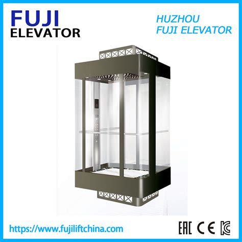 Mirror Etching FUJI Stainless Steel Lift Panoramic Sightseeing