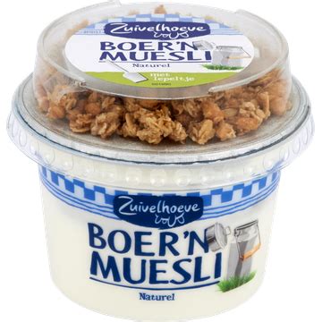 Zuivelhoeve Boer N Yoghurt Naturel Muesli 170g Bestellen Jumbo