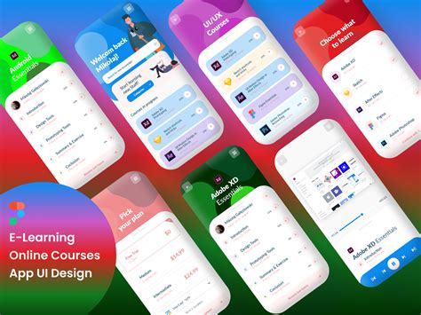 E Learning Online Courses App UI Design For Figma By Shireen Zainab On