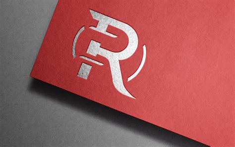 Creative R Letter Logo Design With Swoosh Icon Vector