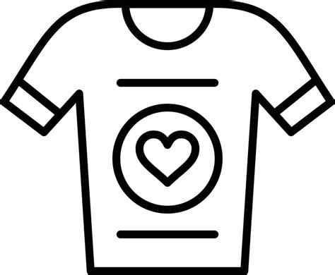 T Shirt Outline Icon 9247599 Vector Art at Vecteezy