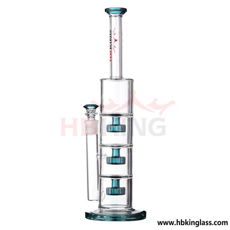 Glass Hookah Smoking Pipe Tree Perc Straight Tube Water Pipe - Glass
