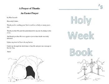 Holy Week Booklet by Learn Apply Repeat | Teachers Pay Teachers