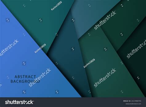 Blue Green Geometric Background Vector Illustration Stock Vector ...