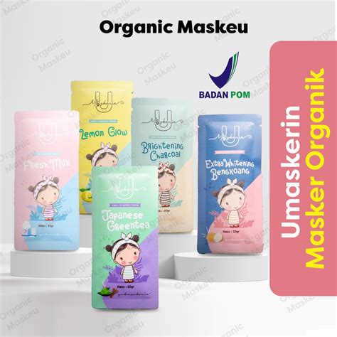 Jual Dist Resmi Bpom Umaskerin Masker Organik Shopee Indonesia