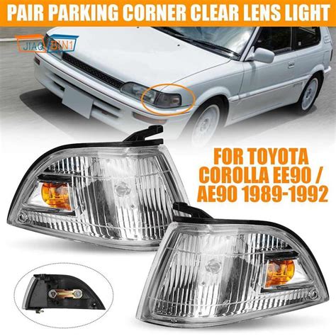 1 Pair Car Front Corner Lamp Signal Lamp Light For Toyota Corolla EE90