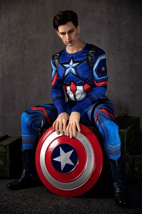 Captain America Brave Male Sex Doll With Silicone Head Bsdoll
