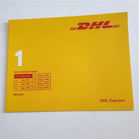 DHL Cardboard Document Envelope A4 Size With Pocket 1pcs Shopee Malaysia