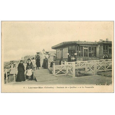 Carte Postale Ancienne 14 LUC SUR MER Descente De Quilhoc Et