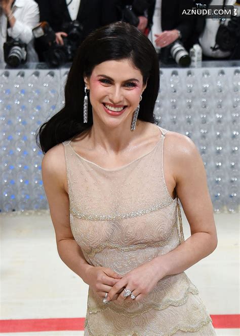 Alexandra Daddario Sexy Nude Met Gala Look Aznude