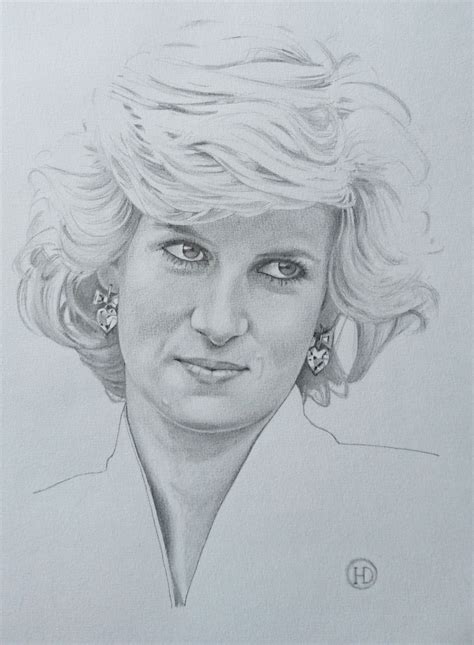 Pencil Drawings Of Princess Diana