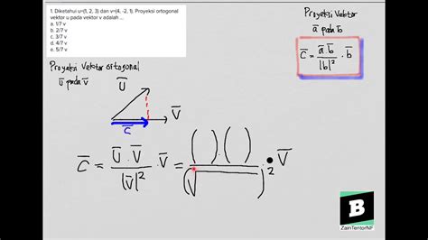 Panjang Proyeksi Vektor Vektor Matematika Pengertian Rumus Operasi