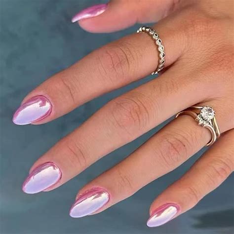 Amazon Pcs Hot Pink Press On Nails Short Almond Bhlfrh Fake